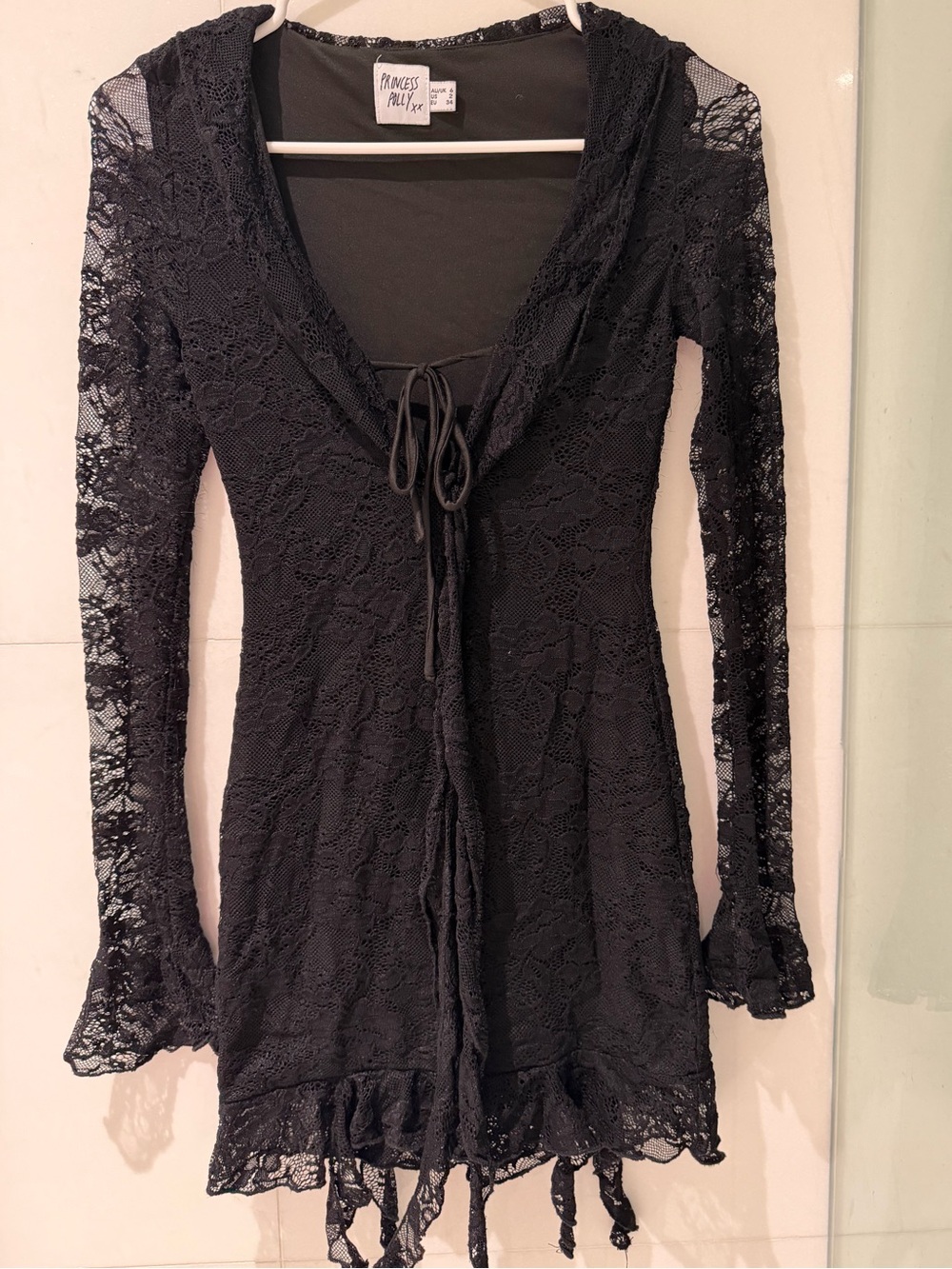 Princess Polly Black Lace Dress